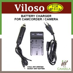 Viloso LP-E5 Battery Charger LC-E5 fit CANON EOS 450D 500D 1000D Rebel XSi XS T1 AC